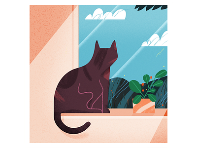 more cats astropad brush character female illustration illustrator scene texture vector