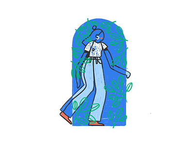 Wander astropad brush character female illustration illustrator scene texture vector