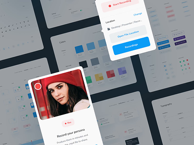Design System for Meeting App after effects animation animation components design design system elements guide meetings modals popups product style guide style sheet ui ui guides ux