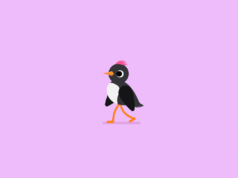 Cartoon Funny Animation Gif Character on Isolated Background. Melancholic  Bird. Stock Video - Video of smile, isolated: 192829745