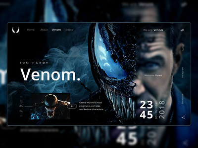 VENOM branding design icon illustration inspiration logo new type typography ui web web design website