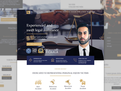 ATTORNEY WEBSITE attorney branding design flat inspiration lading lawyer logo new type typography ui ux web web design website