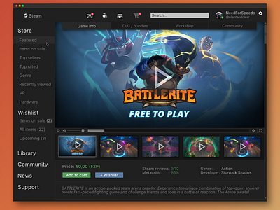 Steam redesign concept v2