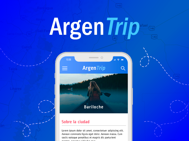 ArgenTrip / Travel App app argentina organize travel usability ux trip ui