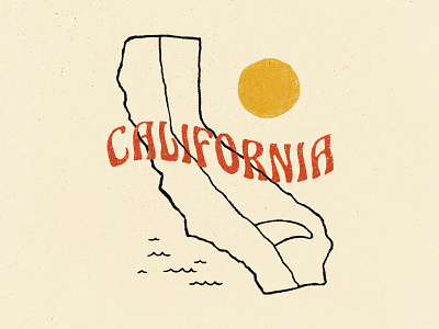 Surf California apparel branding california design graphic design illustration lettering retro surf surfing t shirt design typography vintage