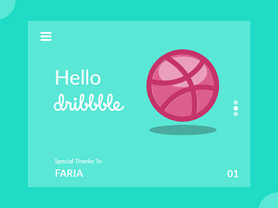 Hello Dribbble! debut dribbble dribbble invitation first shot hello dribbble thank you