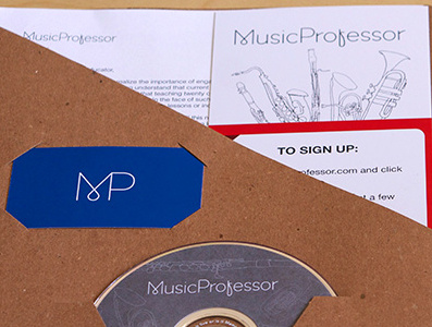 MusicProfessor Press Kit graphic design identity music print design