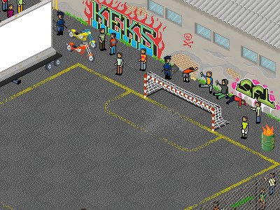 Pixel Art Stadium (detail)