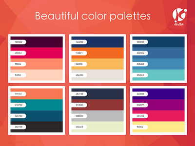 Beautiful Color Palettes branding design