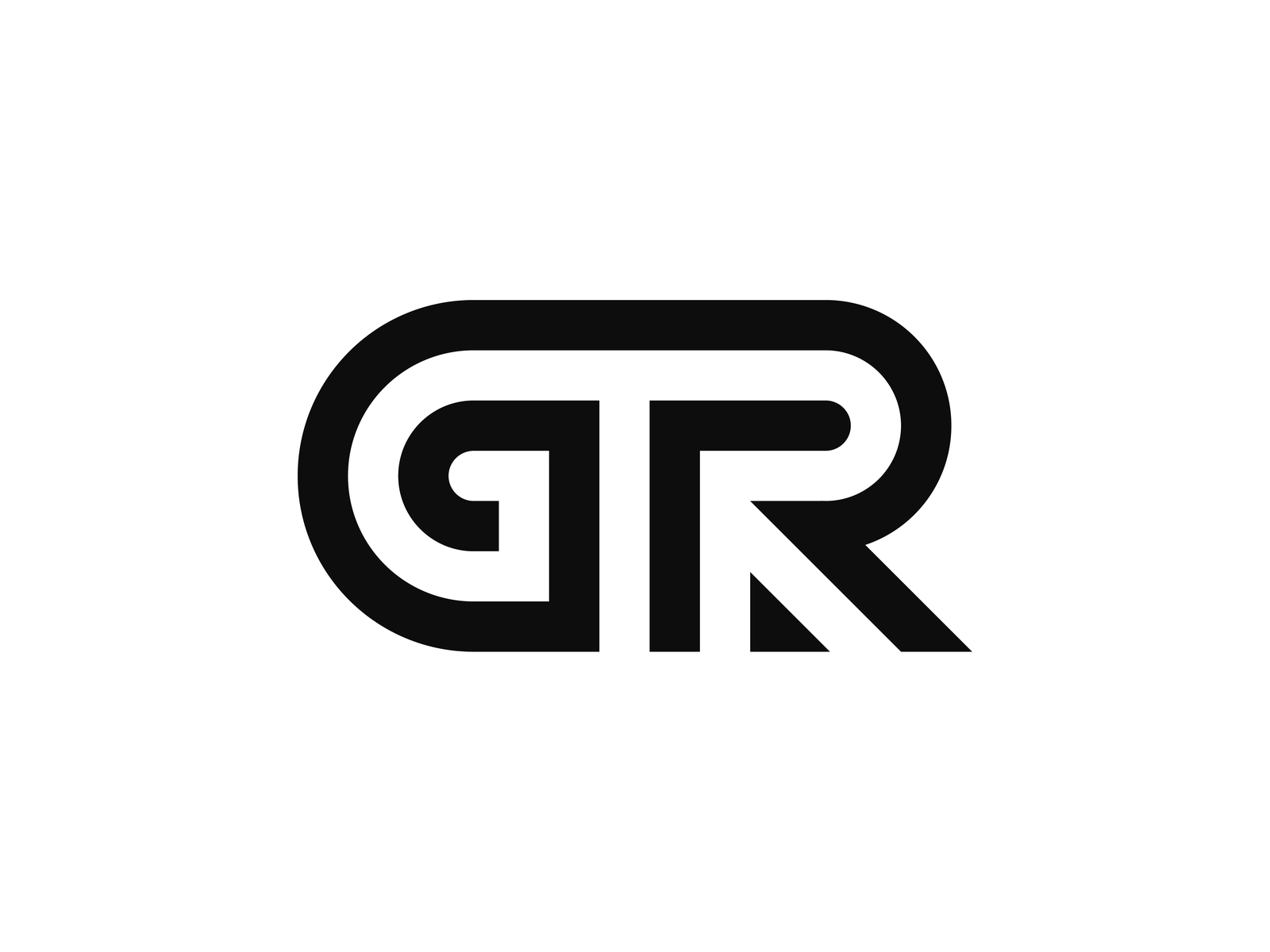 GR Monogram Logo Square Shape Graphic by Mlaku Banter · Creative