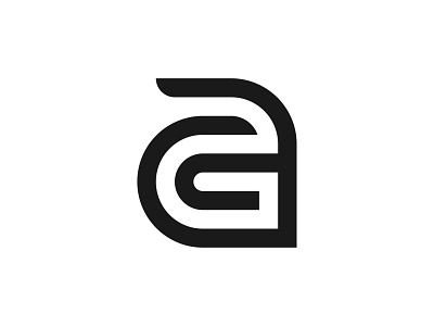 ag ag logo ag mark brand design flatdesign icon identity initial lettermark logo logodesigner logodesigns logoforsale logotype minimalist monogram monogram logo simple
