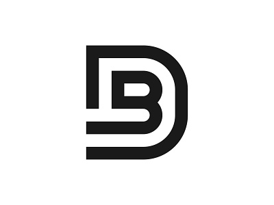 DB brand db logo db mark design icon identity illustration initial lettermark logo monogram logo vector