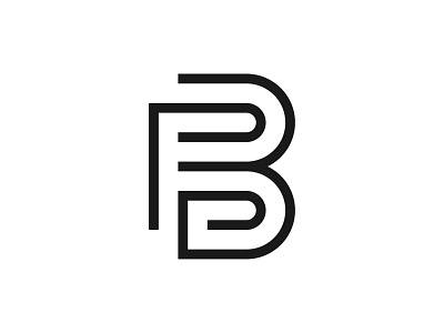 PB brand clean logo icon identity illustration lettermark line logo logodesigns logoforsale minimalist logo monogram logo pb logo pb mark simple logo vector
