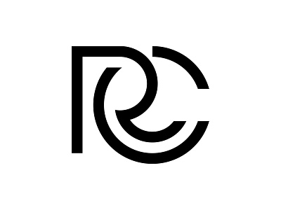 RC brand branding design flat design icon identity illustration initial initial logo lettermark logo logodesigns logoforsale minimalist logo monogram logo rc logo rc mark simple logo