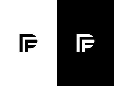 PF Logo logo monogram logo pf