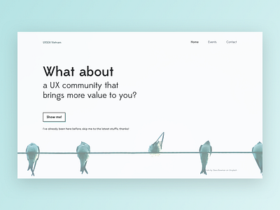 UX Vietnam Community Landing page landing page ux community