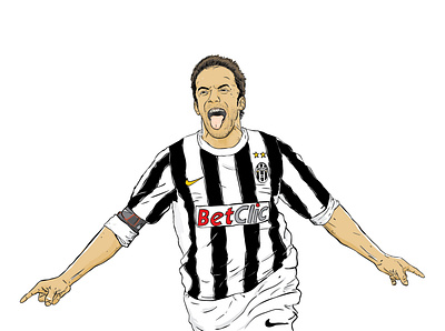 Del Piero / Playoff art artwork del piero football graphicdesign illustration italy juventus playoff vector