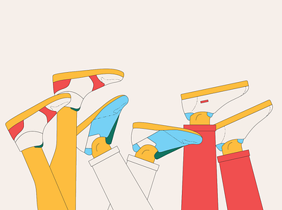 Upside Down art artwork colors design graphicdesign illustration minimalist pop art sneaker sneaker illustration vector