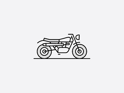 FRR Scram artwork bike biker custom bike custom culture design doodle graphicdesign icon iconography illustration line art minimalist motobike motor pictogram scrambler vector