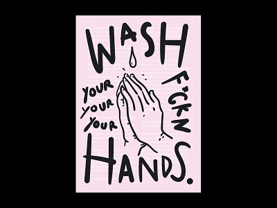 Wash Your Hands! art artwork corona covid19 design graphicdesign illustration poster poster art poster design quarantine vector virus