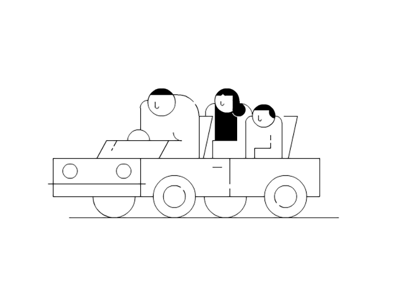 Family Trip art artwork design designstripe graphicdesign illustration minimalist theflatguy vector