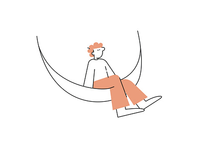 Hammock art artwork character character design design graphicdesign illustration minimalist vector