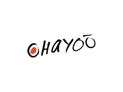 Ohayoo Fusion Sushi branding brush design fnb graphicdesign japanese logo logodesign logotype sushi symbol