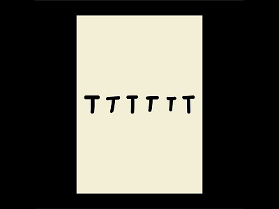 TTT akronim handwriting kixheat poster type typography