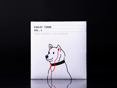 Kiblat Timur - CD Cover artwork cd cover art cover design design dog doge graphicdesign illustration layout layout design minimalist music