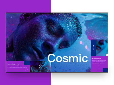 Cosmic - Concept blue experimental music woman