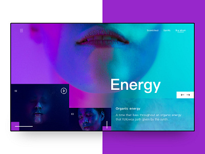 Energy - Concept blue experimental music woman