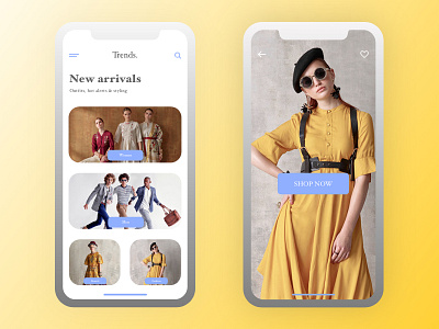 Fashion store - mobile ecommerce fashion interface store ui ux web web design