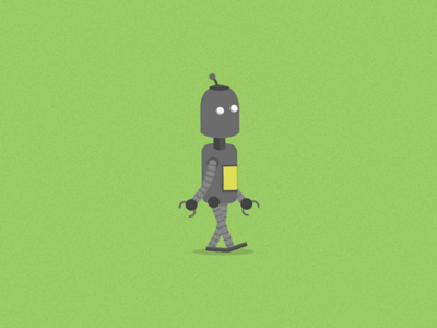 Robot Walk - WIP (GIF) animated character gif robot walk walk cycle