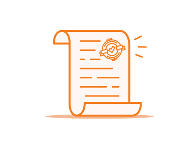 Stamp of Approval approval check document icon illustration line line art loosekeys paper stamp storyboard styleframe