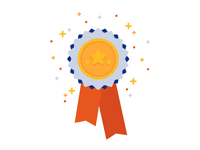 Award award badge icon illustration ribbon sparkle star