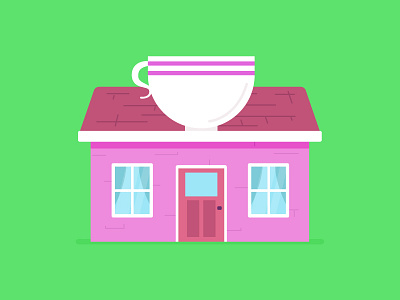 Coffee Shop coffee cup illustration restaurant shop store tea