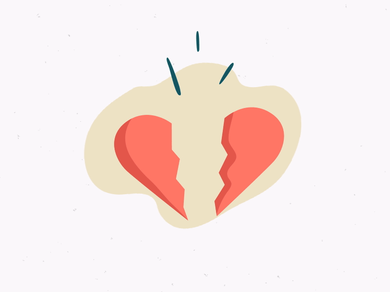 Broken Heart animation broken burst gif heart icon loop snap
