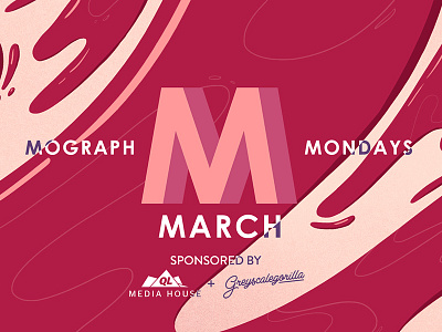 Mograph Mondays March banner detroit event illustration liquid meetup michigan mograph poster type wine