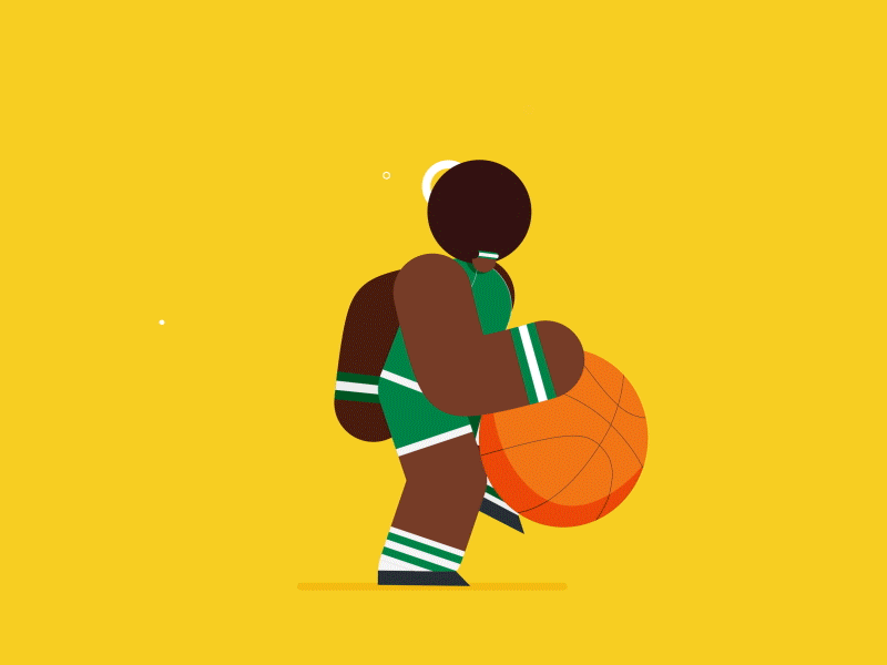 Boomshakalaka ball basketball character design dunk gif hoops illustration loop motion slam