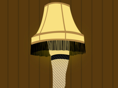 Leg Lamp christmas story illustration lamp leg office