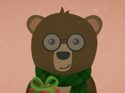 Holiday Bear bear christmas cute holiday illustration