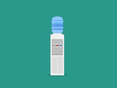 Water Cooler business cold cooler hot illustration illustrator office water work