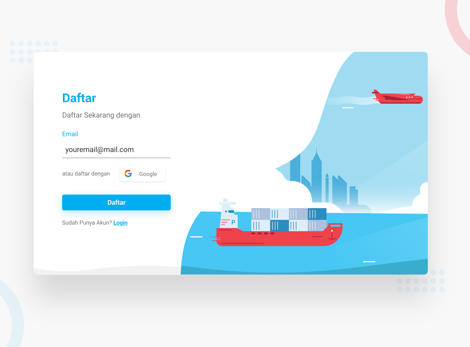 Sign Up Popup by Fahmi Hikmawan on Dribbble