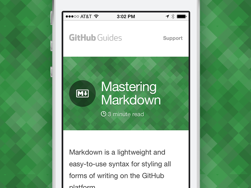 Generative backgrounds for GitHub Guides by Jason Long for GitHub on Dribbble