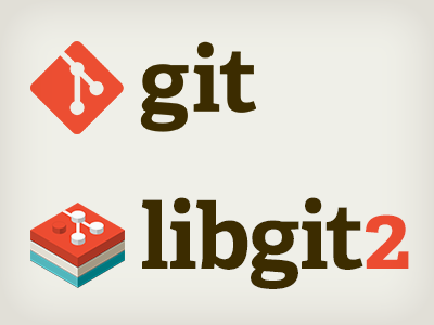 Happy Git Family git isometric logo