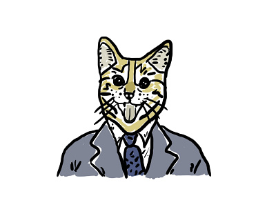 Cat in a suit