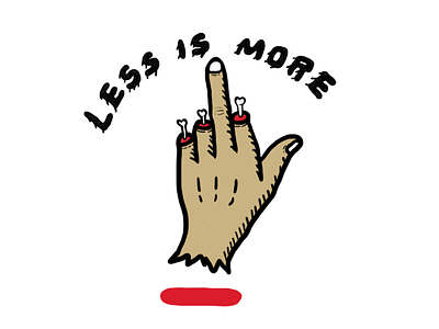 Less Is More hand