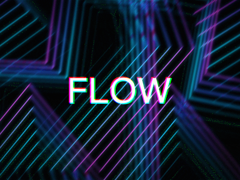 flow glow animation design effects flow glow loading motion technology ui wave