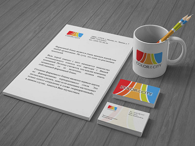 Color firm style card firm style corporate identity design card design cup design firm style firm style identity identity design