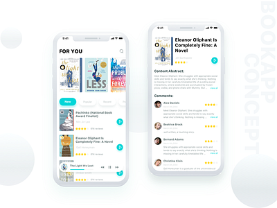 Book App Concept app design